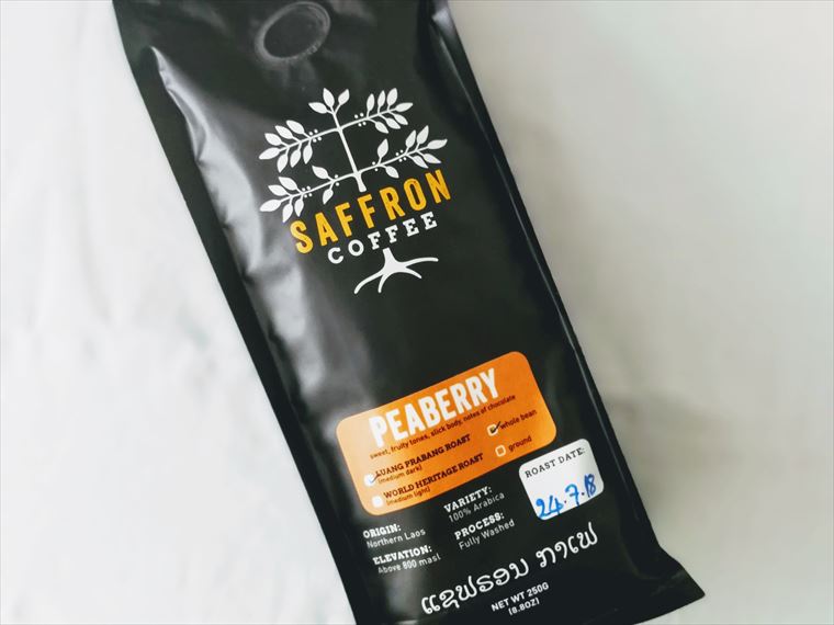 ラオス・ルアンパバーンSAFFRON COFFEEのコーヒー豆