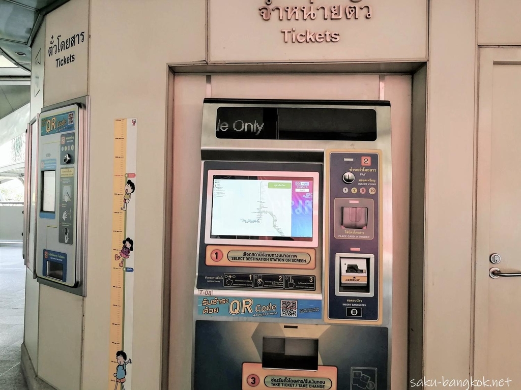 BTSの券売機1【紙幣が使えるタイプ】