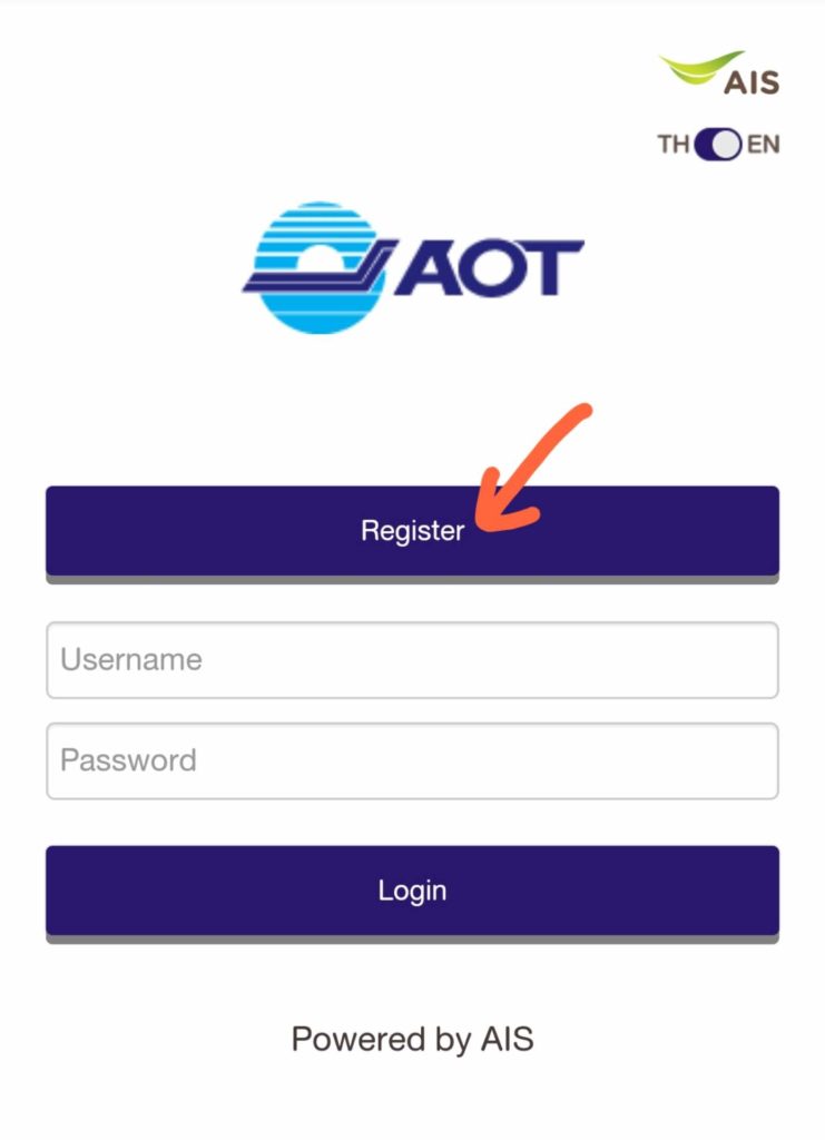 スワンナプーム国際空港 無料WiFiの接続方法 ②ポップアップ画面