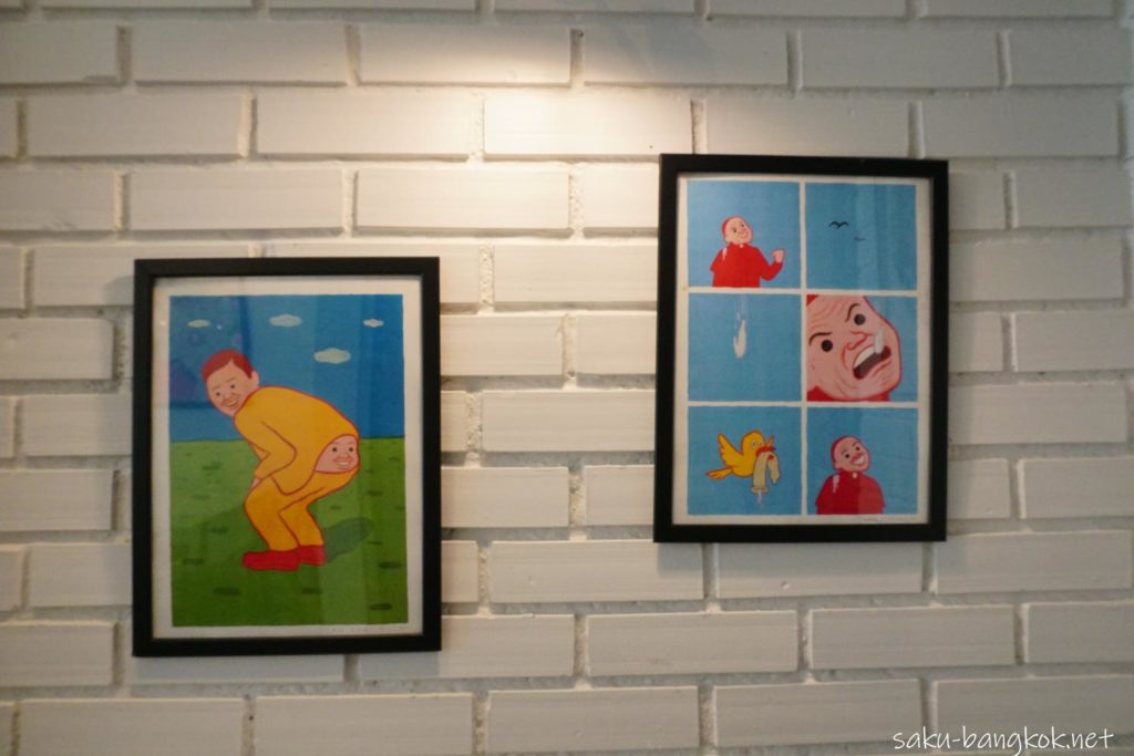 バンコク・トンブリー地区のカフェVacation のアート