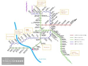 バンコク路線図2019年８月