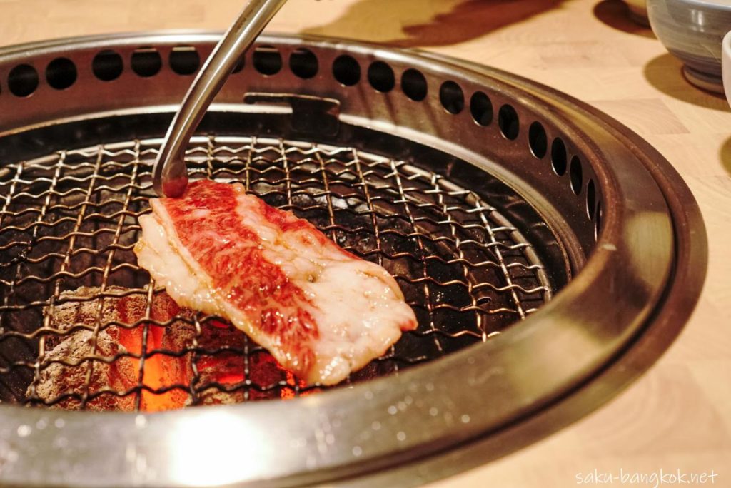 バンコクの焼肉やさん【肉匠】限定の匠コース　焼きすき